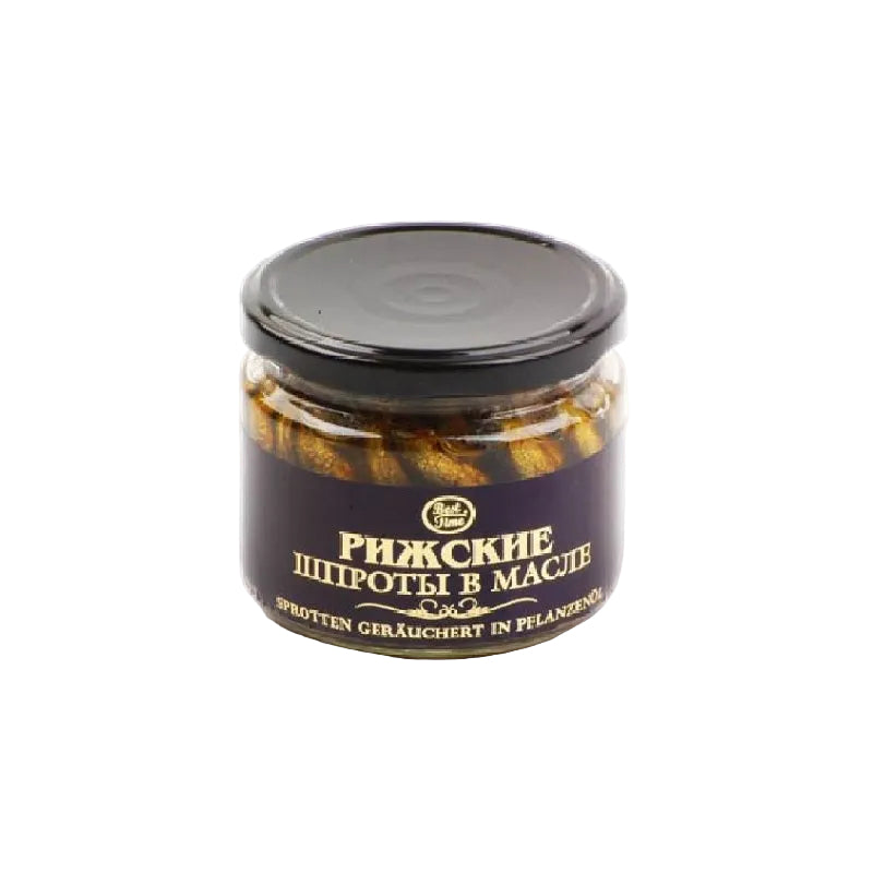 BEST TIME Riga Smoked Sprats in Oil, 250g