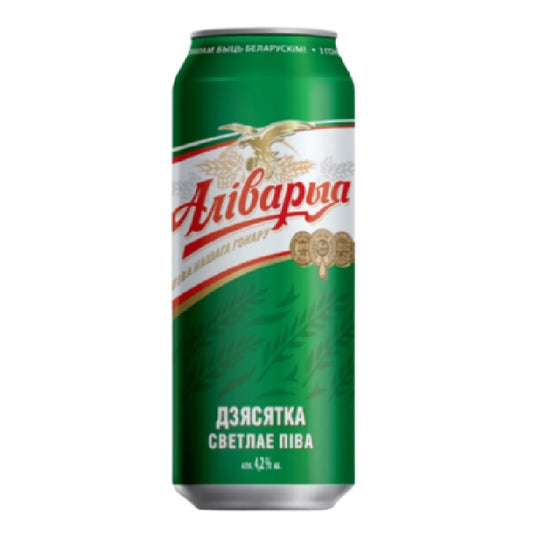 Beer Alivaria Ten light alc.  4.2% can 0.45L