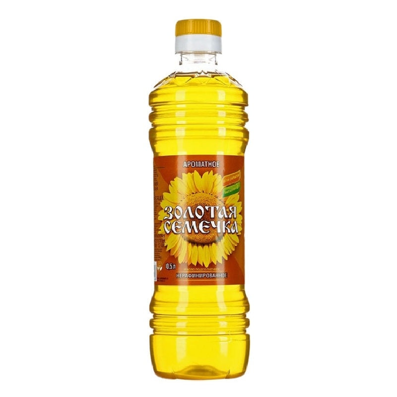 Sunflower oil "Golden Seed" 1L(unrefined)(нерафинированное)
