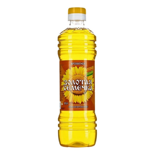 Sunflower oil "Golden Seed" 1L(unrefined)(нерафинированное)
