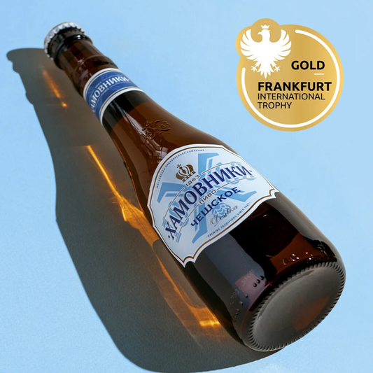 Beer "Khamovniki Czech" light filtered 3.7% 0.45L