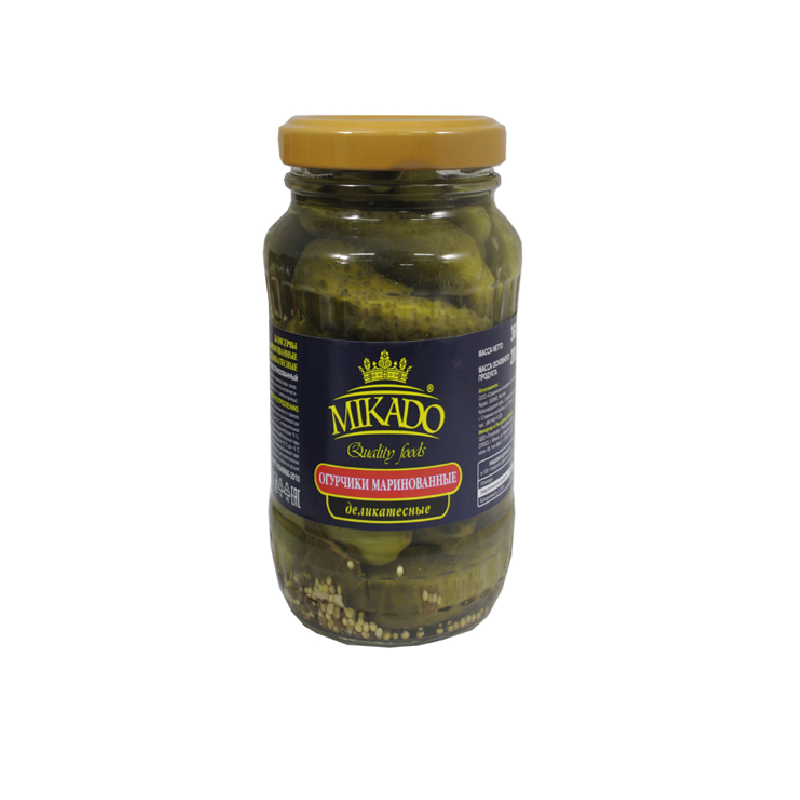 Pickled Cucumbers «Mikado» delicacy, 360ML