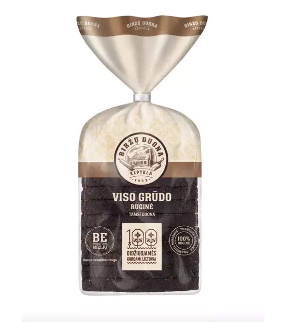 Whole grain rye bread, 800g
