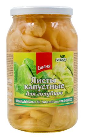 Emela white cabbage leaves for "Golubzi" 830g