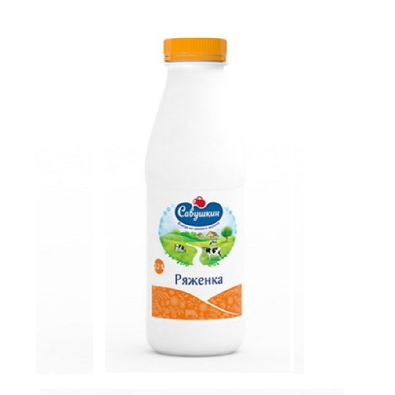 Ryazhenka fat. 3.2% PET bottle weight 420g