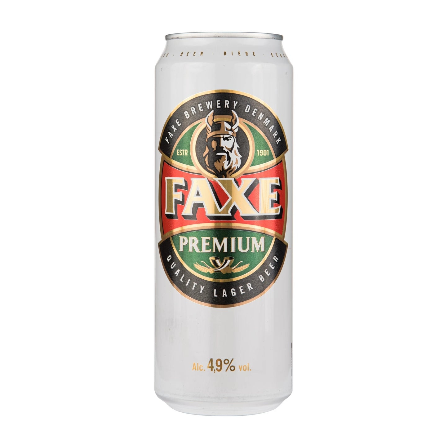 Beer Faxe Premium light filtered 5% 0.45L