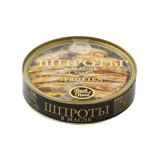 Best Time Smoked Sprats in Oil, 160g