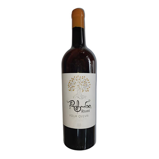 Rtoni Four Qvevri Akhmeta Dry Amber Wine, 0.75L