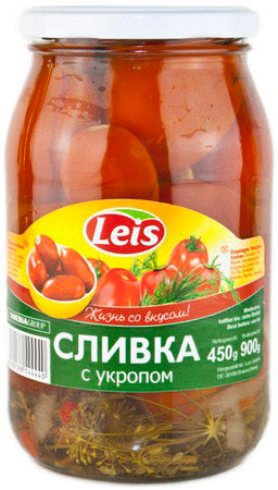 Tomatoes "Slivka" marinated with dill 0.88L