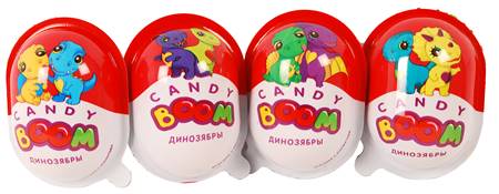 Candy Boom Dino mit Schokobonbons 15g