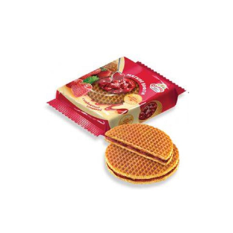 Waffles - Smoky Soft Waffles with Strawberry Filling, 150g