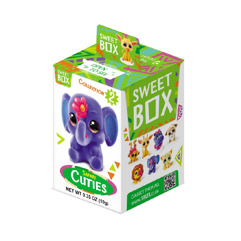 Sweetbox Suprise Toy "Safari Cuties" and Gummies, 10g