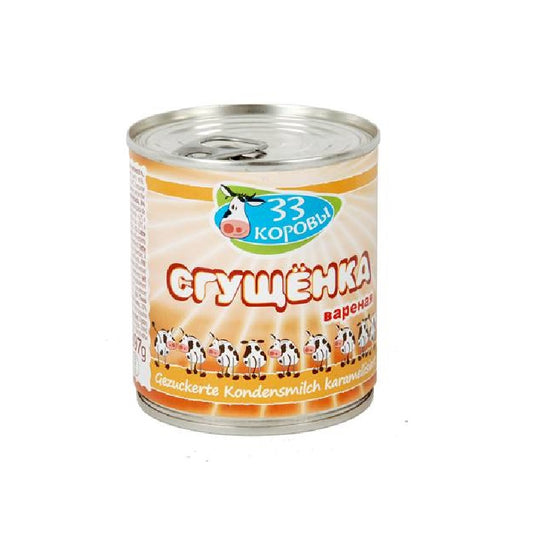 33 cows condensed milk caramelized 397g 8%