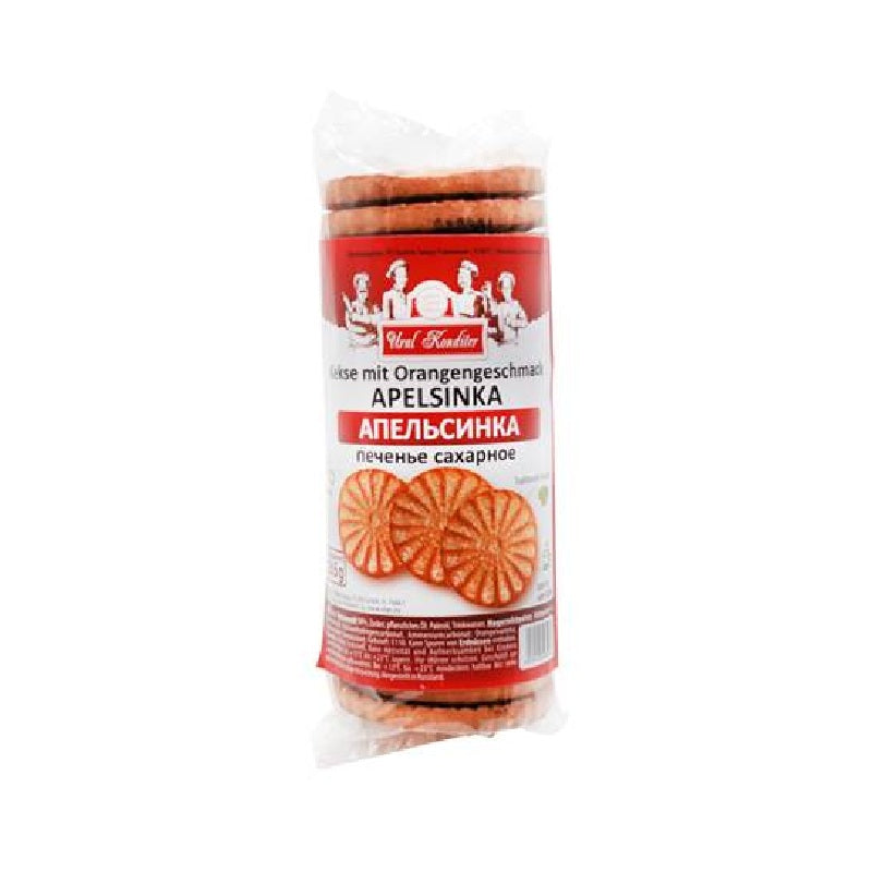 Yubiley Ural Kondite Biscuits with Sugar Orange Flavor, 265g