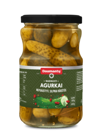 Daumantu - Pickled Cucumbers 680g