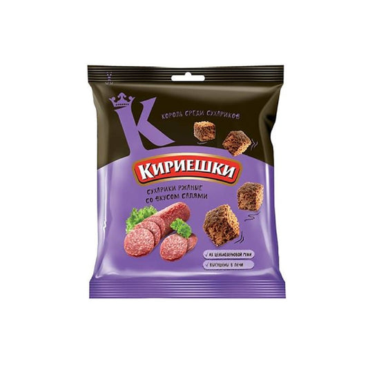 Kirieshki Rye Croutons with Salami Flavor, 40g