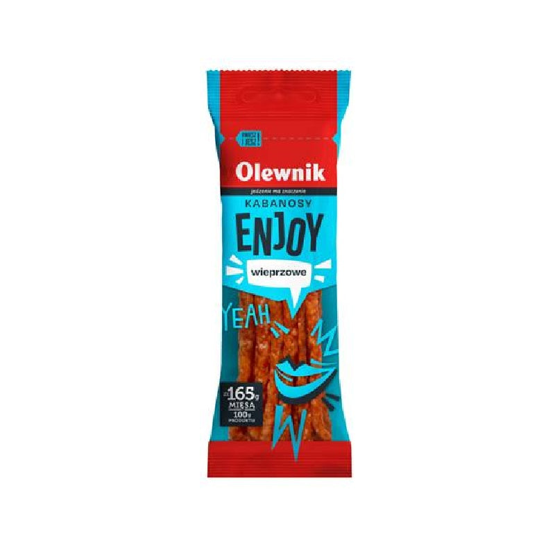 Olewnik Enjoy Wieprzowe Pork Kabanos Sausage, 90g