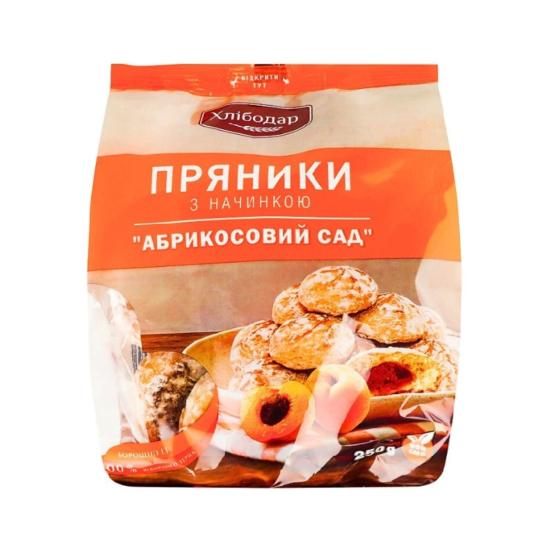 Gingerbread Honey Biscuits with Apricot Filling, 250g