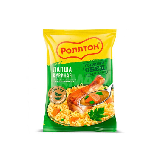 Rollton Homemade Noodles with Chicken Flavor, 85g