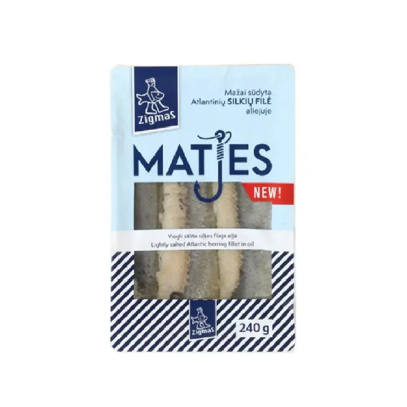 ZIGMAS Matjes Herring Fillet Pieces in Oil, 240g