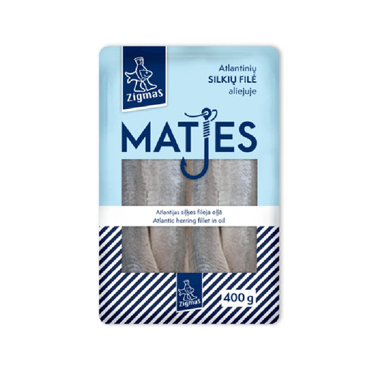 ZIGMAS Matjes Herring Fillet Pieces in Oil, 400g