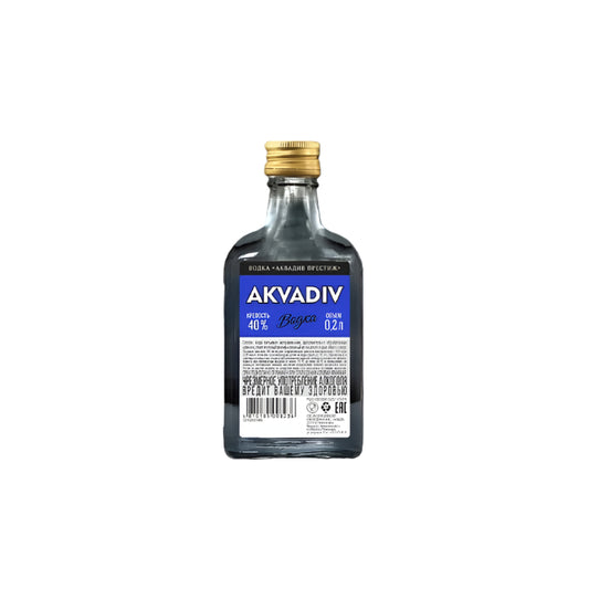 Vodka Aquadiv Prestige 40%, 0.2L