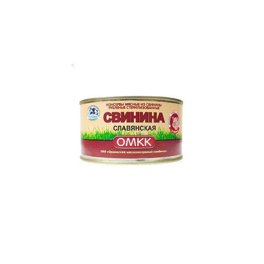 Canned Pork Slavyanskaya OMKK, 325g