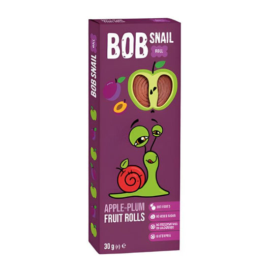 Bob Snail Natural Sweets Rolls Apple-Plum, 30g