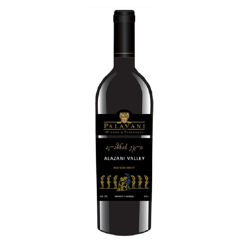 Wine Georgian Palavani Alazani Valley Red Semi-Sweet 12%, 0.75L