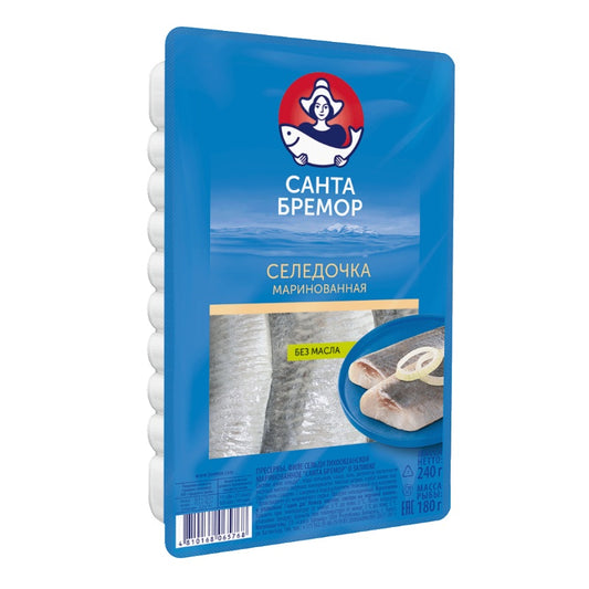 "Santa Bremor" Marinated Pacific Herring Fillet in Oil, 240g