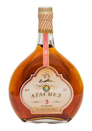 Cognac "Araspel" 3 years, 0.5L. 40%