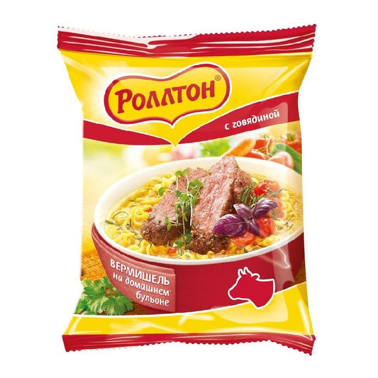 Rollton Vermicelli On Homemade Beef Broth, 60g