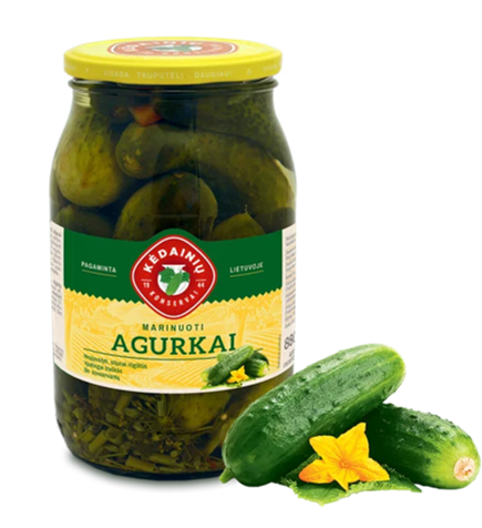 KKF pickled cucumbers 880g