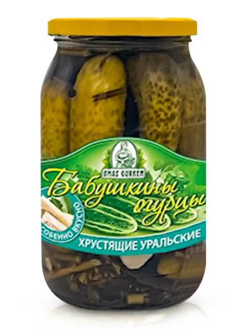 Cucumbers - Babushkiny, crispy Ural, 900g