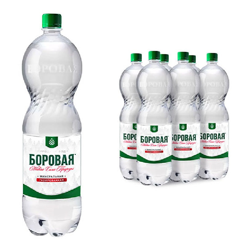 Drinking Mineral Water "Borovaya" Carbonated, 1.5L