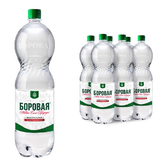 Drinking Mineral Water "Borovaya" Carbonated, 1.5L