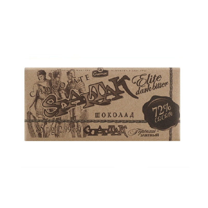Chocolate "Spartak" Bitter 72%, 85g