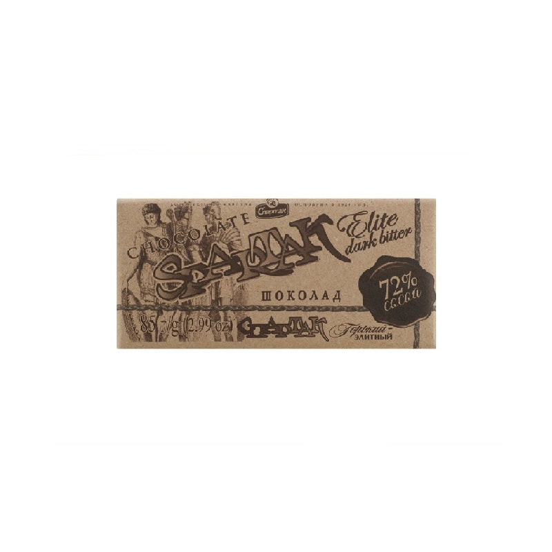 Chocolate "Spartak" Bitter 72%, 85g