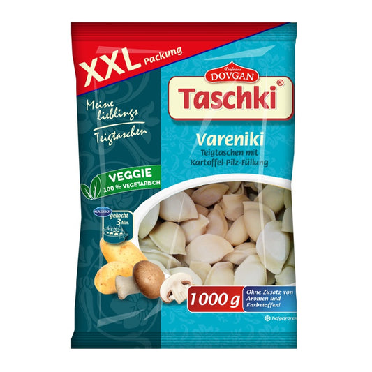 Taschki XXL Vareniki with Potato and Mushroom Filling, 1000g