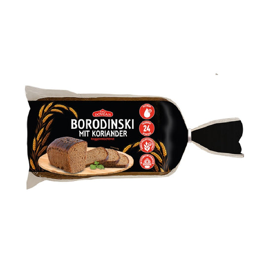 DOVGAN Borodinski with Coriander Rye Bread, 500g