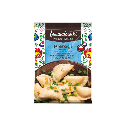 Lewandowski Pierogi Dumplings with Potato-Onion-Quark Filling, 500g