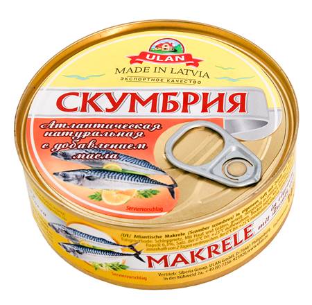 ULAN Mackerel pickled in vegetable oil 240g
