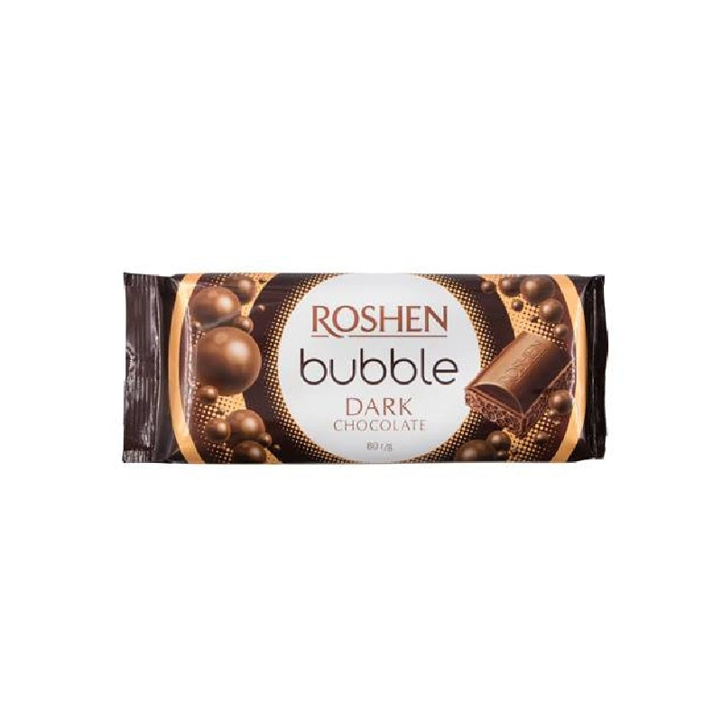 Roshen Dark Chocolate with Bubbles, 80g