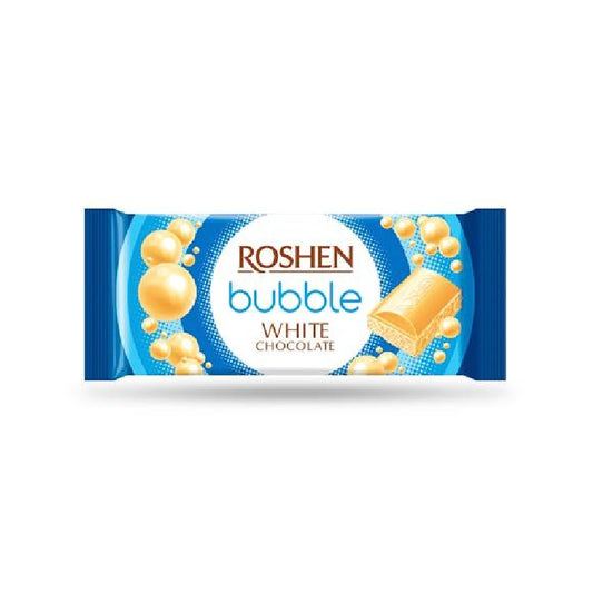 Roshen White Chocolate with Bubbles, 80g