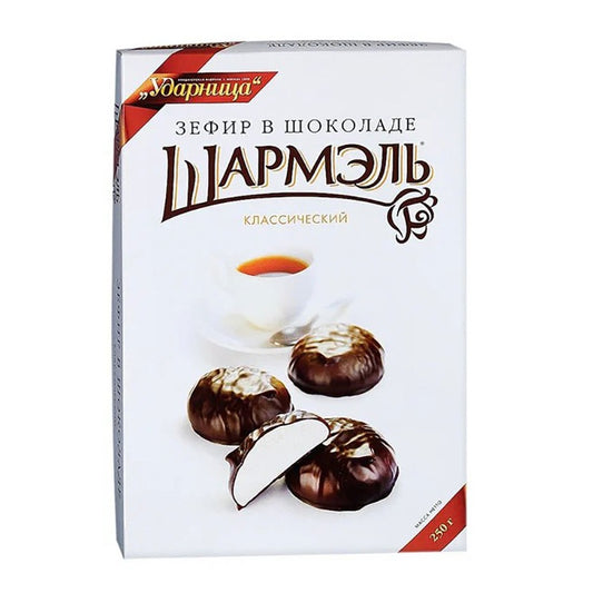 Marshmallow "Sefir" in dark chocolate 31.5% (Made in Russia.) 250g