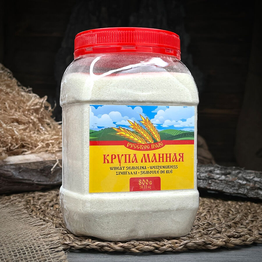 Wheat semolina/mannaja 800g RusPole PET tin