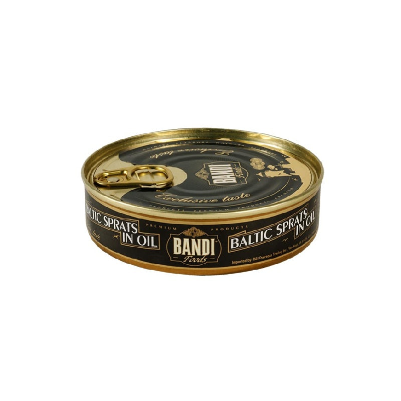 Smoked Baltic Sprats BANDI FOODS in Oil, easy opener, 160g