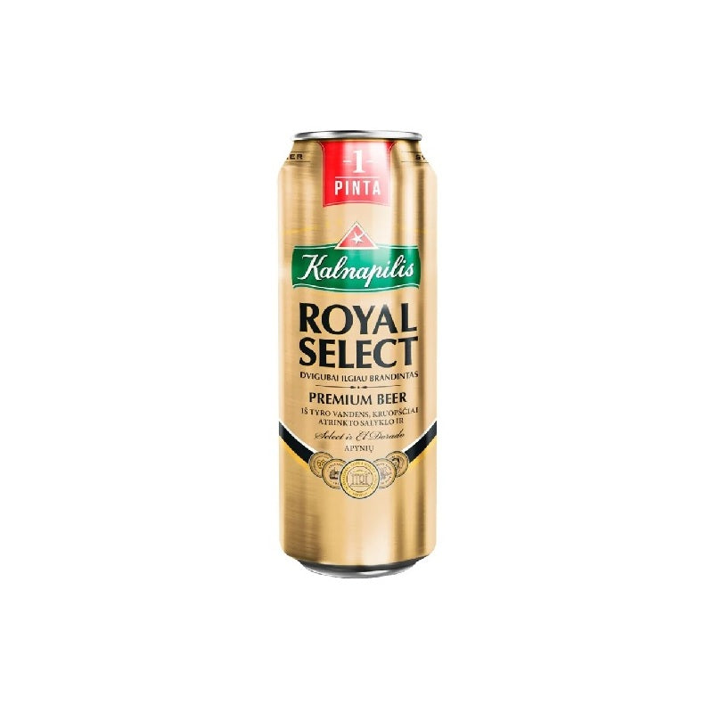 Beer Kalnapilis Royal Select 5.6% 0.568L (can)