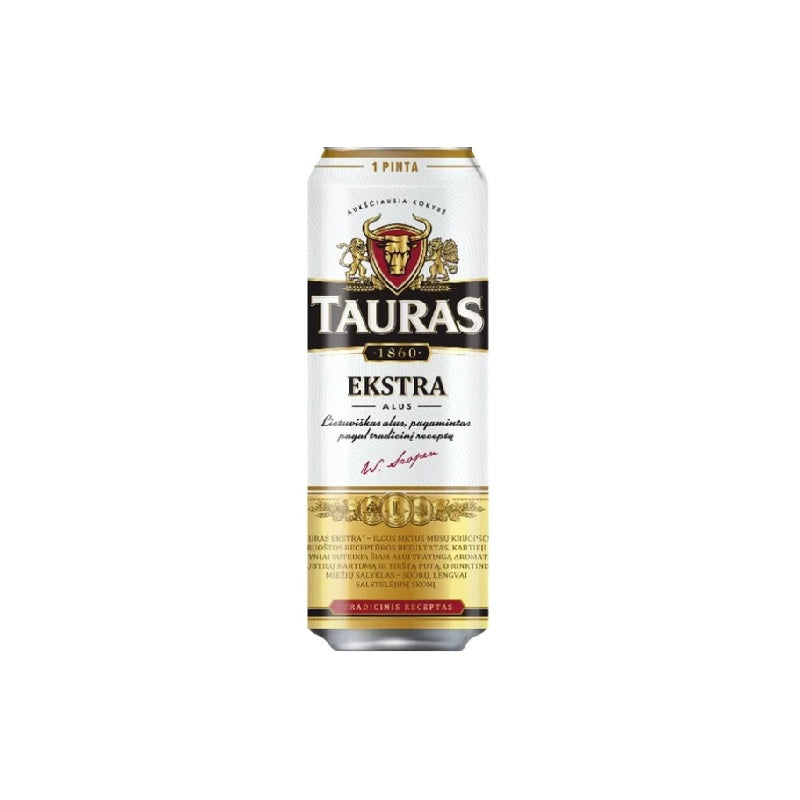 Beer Tauras Extra 5.2% 0.568L (can)