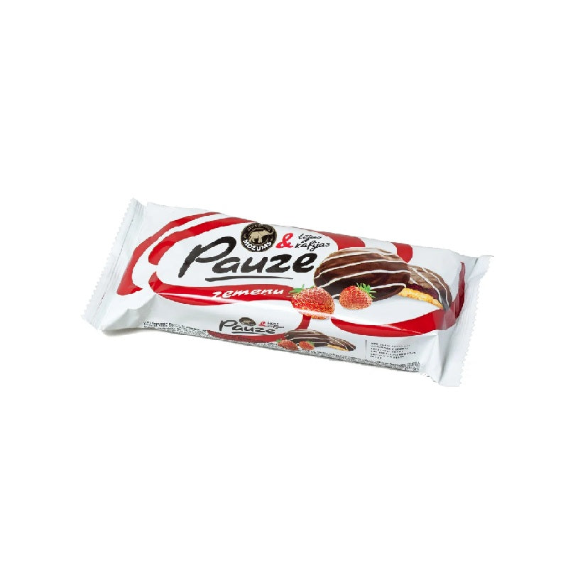 PAUZE cookies with strawberry filling 135g